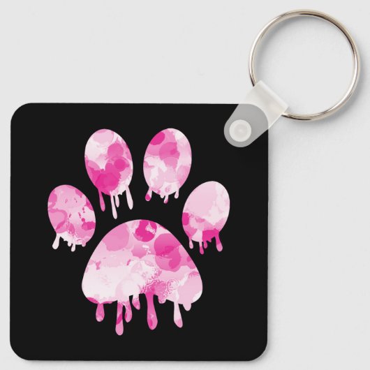 Afdrukken Paw Sleutelhanger (Achterkant)