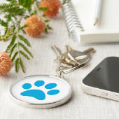 Afdrukken Paw Sleutelhanger (Zijkant)