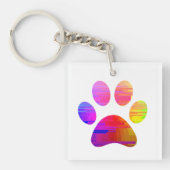 Afdrukken Paw Sleutelhanger (voorkant)