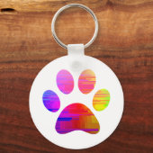 Afdrukken Paw Sleutelhanger (Achterkant)