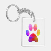 Afdrukken Paw Sleutelhanger (Voorkant Links)