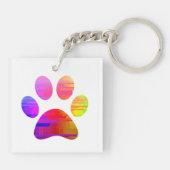 Afdrukken Paw Sleutelhanger (Achterkant)