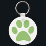 Afdrukken Paw Sleutelhanger<br><div class="desc">Fun Paw-afdrukontwerp voor dierenvrienden!</div>