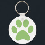 Afdrukken Paw Sleutelhanger<br><div class="desc">Fun Paw-afdrukontwerp voor dierenvrienden!</div>