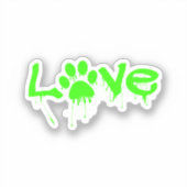 Afdrukken Paw Sticker (Voorkant)