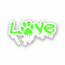 Afdrukken Paw Sticker