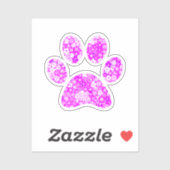 Afdrukken Paw Sticker (Vel)