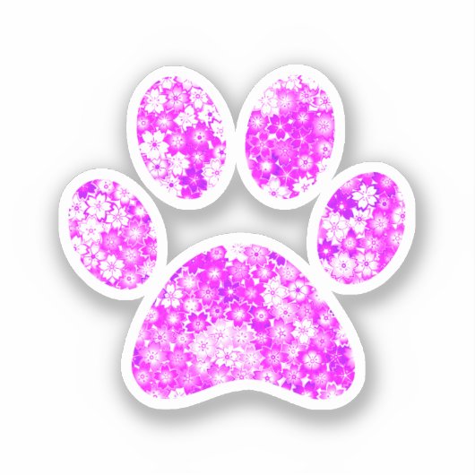 Afdrukken Paw Sticker (Voorkant)