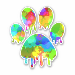 Afdrukken Paw Sticker