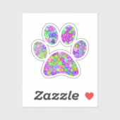 Afdrukken Paw Sticker (Vel)