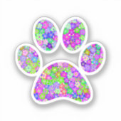 Afdrukken Paw Sticker (Voorkant)