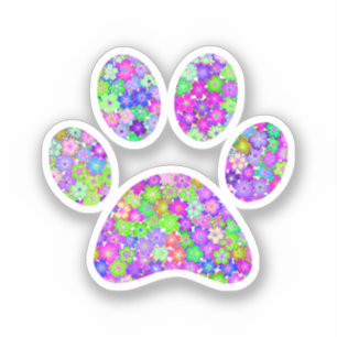 Afdrukken Paw Sticker