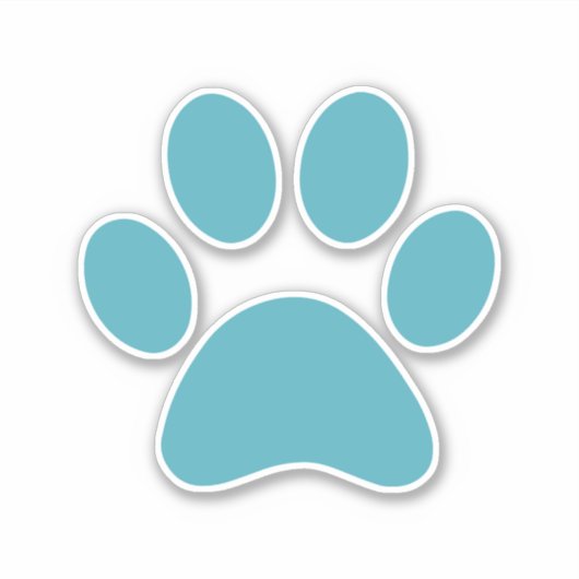 Afdrukken Paw Sticker (Voorkant)