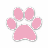 Afdrukken Paw Sticker (Voorkant)