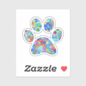 Afdrukken Paw Sticker (Vel)