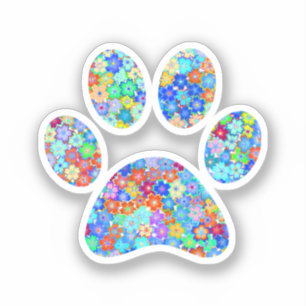 Afdrukken Paw Sticker