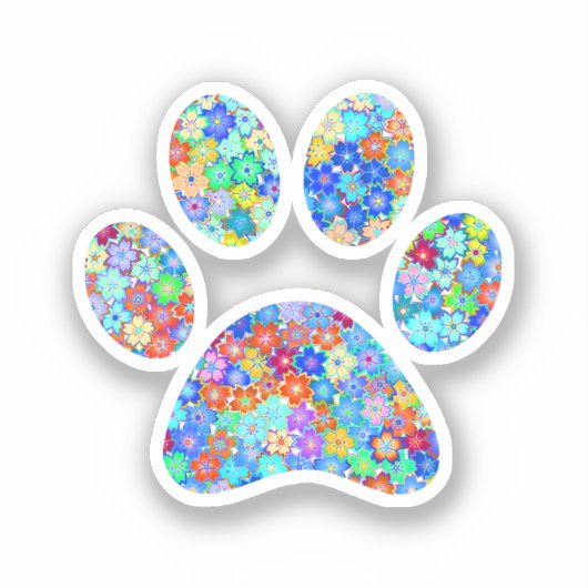 Afdrukken Paw Sticker (Voorkant)