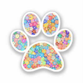 Afdrukken Paw Sticker