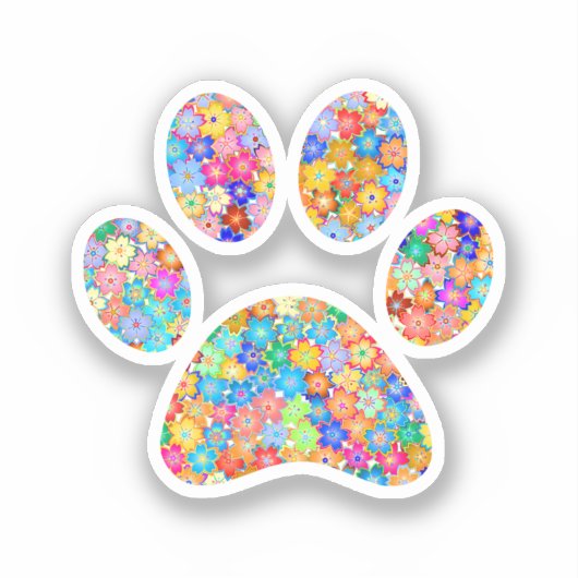Afdrukken Paw Sticker (Voorkant)