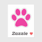 Afdrukken Paw Sticker (Vel)