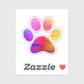 Afdrukken Paw Sticker (Vel)