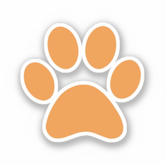 Afdrukken Paw Sticker (Voorkant)