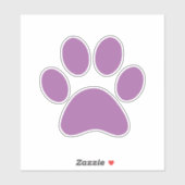 Afdrukken Paw Sticker (Vel)