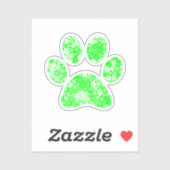 Afdrukken Paw Sticker (Vel)