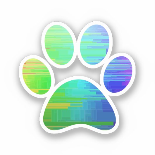 Afdrukken Paw Sticker (Voorkant)