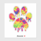 Afdrukken Paw Sticker (Vel)