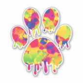 Afdrukken Paw Sticker (Voorkant)