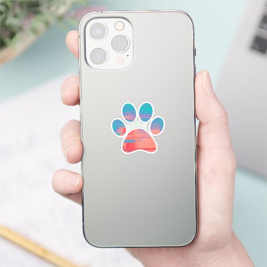 Afdrukken Paw Sticker (Telefoon)