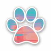Afdrukken Paw Sticker (Voorkant)