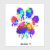 Afdrukken Paw Sticker (Vel)
