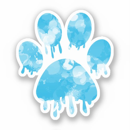 Afdrukken Paw Sticker (Voorkant)
