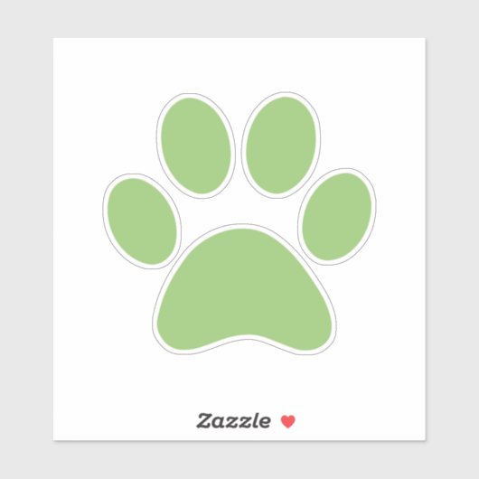 Afdrukken Paw Sticker (Vel)