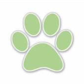 Afdrukken Paw Sticker (Voorkant)