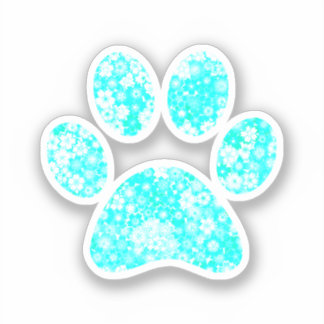 Afdrukken Paw Sticker