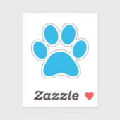 Afdrukken Paw Sticker (Vel)