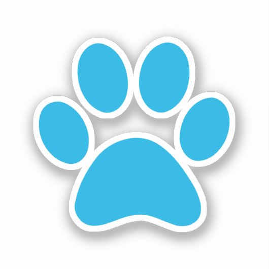 Afdrukken Paw Sticker (Voorkant)