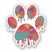 Afdrukken Paw Sticker (Voorkant)