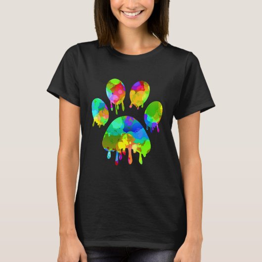 Afdrukken Paw T-shirt (Voorkant)