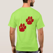 Afdrukken Paw T-shirt (Achterkant)