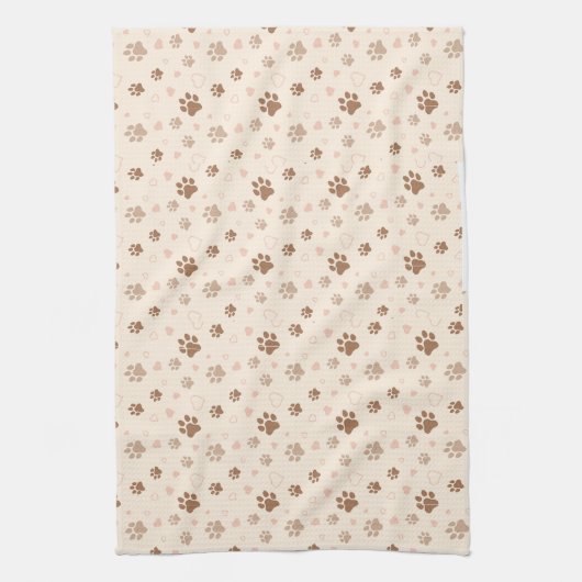 Afdrukken Paw Theedoek (Verticaal)