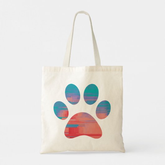 Afdrukken Paw Tote Bag (Achterkant)