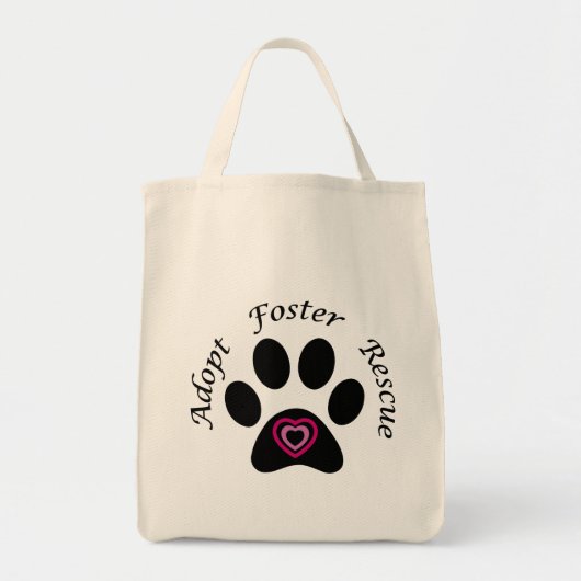 Afdrukken Paw Tote Bag (Voorkant)
