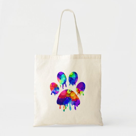 Afdrukken Paw Tote Bag (Voorkant)