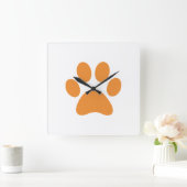Afdrukken Paw      Vierkante Klok (Huis)