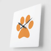 Afdrukken Paw      Vierkante Klok (Hoek)