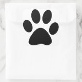 Afdrukken Paw Vierkante Sticker (Tas)